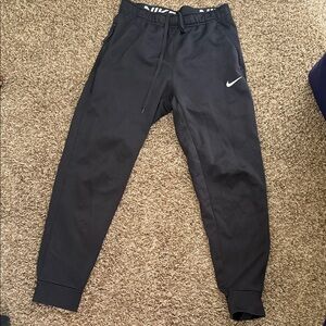 Nike Black Sweatpants with White Swoosh